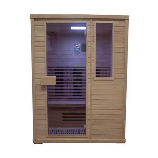 Infraroodsauna Elite Wellness Premiumline Norway 150x120x200 cm Hemlock Hout