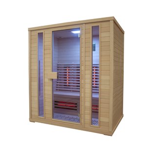 Infraroodsauna Elite Wellness Premiumline Canada 180x120x200 cm Hemlock Hout