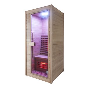 Infraroodsauna Elite Wellness Premiumline Sweden 90x90x198 cm Red Cedar Hout