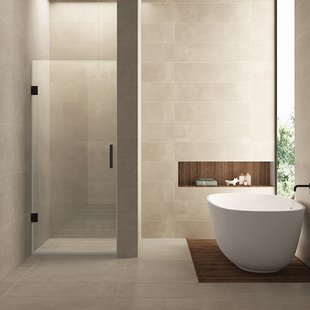 Nisdeur Wiesbaden Less 70x200 cm 8 mm Nano Helder Glas Mat Zwart