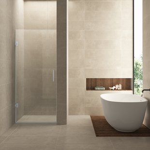 Nisdeur Wiesbaden Less 80x200 cm 8 mm Nano Helder Glas Chroom