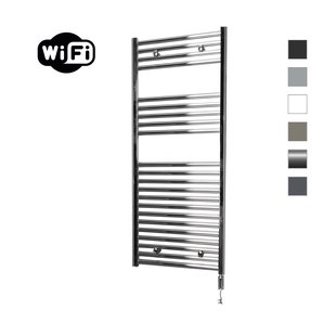 Elektrische Radiator Sanicare HWV Met Wifi 111,8x60 cm Chroom 533W Met Thermostaat Chroom Rechtsonder
