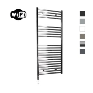 Elektrische Radiator Sanicare HWV Met Wifi 111,8x60 cm Chroom 533W Met Thermostaat Chroom Linksonder