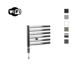 Elektrische Radiator Sanicare HWV Met Wifi 172x45 cm chroom 671W Met Thermostaat Chroom Linksonder