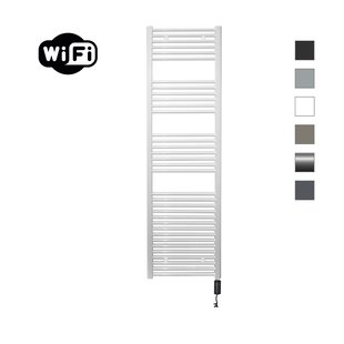 Elektrische Radiator Sanicare HWV Met Wifi 172x45 cm Wit 920W Met Thermostaat Zwart Rechtsonder