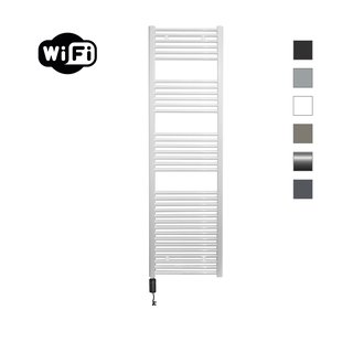 Elektrische Radiator Sanicare HWV Met Wifi 172x45 cm Wit 920W Met Thermostaat Zwart Linksonder