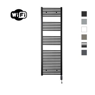 Elektrische Radiator Sanicare HWV Met Wifi 172x45 cm Mat Zwart 920W Met Thermostaat Zwart Rechtsonder