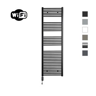 Elektrische Radiator Sanicare HWV Met Wifi 172x45 cm Mat Zwart 920W Met Thermostaat Zwart Linksonder