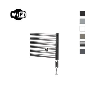 Elektrische Radiator Sanicare HWV Met Wifi 172x60 cm Chroom 822W Met Thermostaat Chroom Rechtsonder