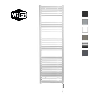 Elektrische Radiator Sanicare HWV Met Wifi 172x60 cm Wit 1127W Met Thermostaat Wit Rechtsonder