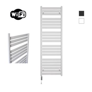 Elektrische Radiator Sanicare HWV - Moda Met Wifi 160x60 cm Mat Wit 1159W Met Thermostaat Wit Linksonder