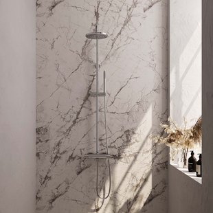 Opbouw Regendoucheset Brauer Carving Thermostatisch Chroom (Alle Opties)