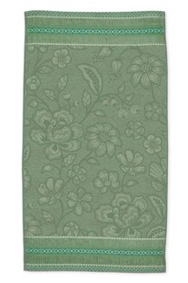 Pip Studio Badhanddoek Jasmin Jacquard Groen 55x100cm Pip Studio Badhanddoek Jasmin Jacquard Groen 55x100cm