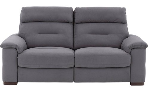Goossens Bank Boris grijs, microvezel, 2-zits,