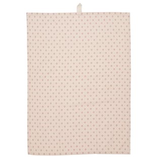 IB Laursen - theedoek Julia - wit/rood - 50 x 70 cm