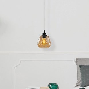 Opviq Hanglamp goud 030, glas goud-transparant Ø 15 cm 1-lamp