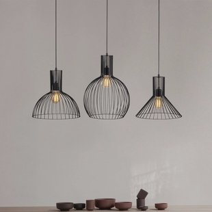 Opviq Hanglamp Fellini MR-768, zwart, ijzer, 3-lamps lineair