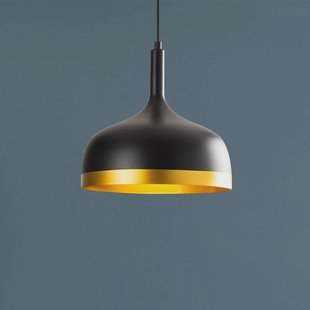 Opviq Hanglamp Sivani MR-826, zwart/goud, metaal, Ø 30 cm