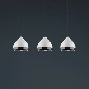 Opviq Hanglamp Yildo 6878 wit/zwart metaal 3-lamps lineair