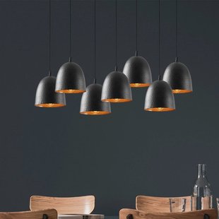 Opviq Tattoo 6181 hanglamp, zwart, metaal, 7-lamps