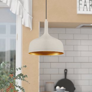 Opviq Hanglamp Berceste 187-S, wit/goud, metaal, Ø 30 cm