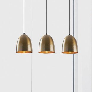 Opviq Hanglamp Tattoo 6172, goud antiek, metaal, 3-lamps lang