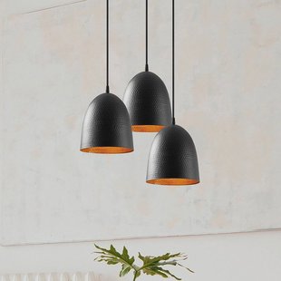 Opviq Hanglamp Tattoo 6168, zwart, metaal, 3-lamps rond