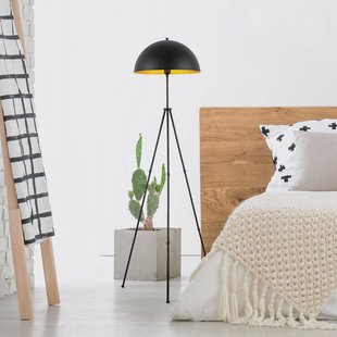 Opviq Vloerlamp Can-NT-113-1, zwart metalen driepoot, hoogte 170 cm