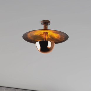 Opviq Plafondlamp Kurt 13355, koperkleurig, metaal, Ø 48 cm
