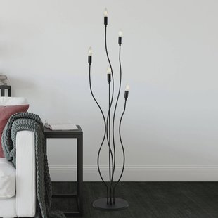 Opviq Vloerlamp Bonibon 13231 zwart metaal hoogte 155 cm 5-lamps