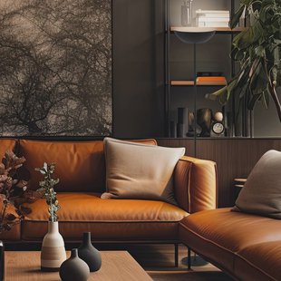 Briloner Estate LED vloerlamp, zwart, touchdimmer, USB-kabel