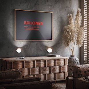 Briloner LED wandlamp Tari, wit, CCT, touchdimmer, USB