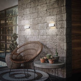 Briloner Meluna LED wandlamp, wit, touchdimmer, USB