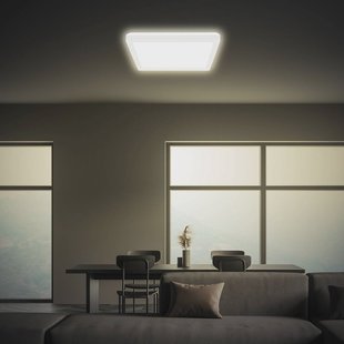 Briloner Plafondlamp Tava, wit, 24x24 cm, kunststof