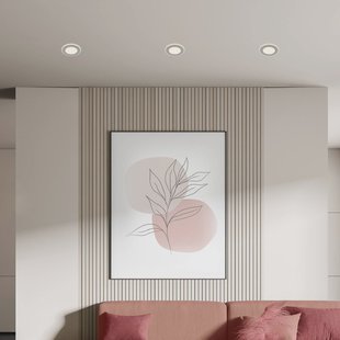 Briloner Inbouwlamp Gima, mat chroom, 3.000 K, set van 3