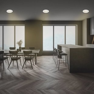 Briloner Desi inbouwlamp, wit, Ø9cm, dimbaar, 3000K