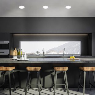 Briloner Inbouwlamp Jeft, Ø 22 cm, wit, 4000K, dimbaar