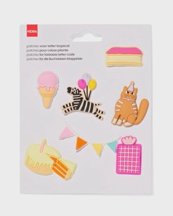 HEMA Patches letter klapkrat feestje