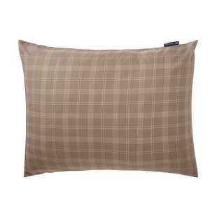 Lexington Checked Pinpoint Oxford kussensloop 50x60 cm Brown