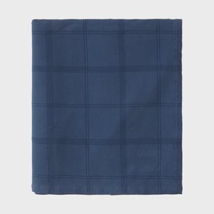 Lexington Checked Jacquard bedsprei 260x240 cm Denim blue