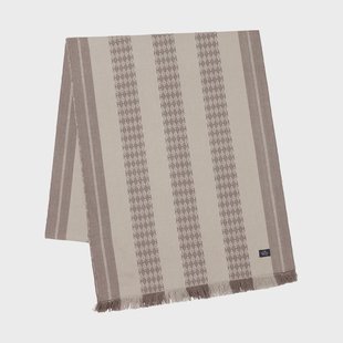 Lexington Jacquard Striped tafelloper 50x350 cm Beige