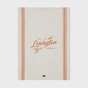 Lexington Organic Cotton theedoek 50x70 cm White-orange Lexington Organic Cotton theedoek 50x70 cm White-orange
