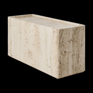 GUBI Pietra bijzettafel 30x80x40 cm Neutral white travertine GUBI Pietra bijzettafel 30x80x40 cm Neutral white travertine