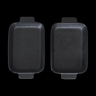 Satake Satake ovenschaal porselein zwart 2-pack 19 cm