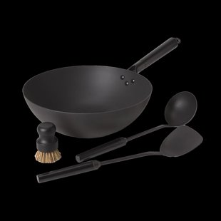 Satake Satake wok set koolstofstaal 57 cm