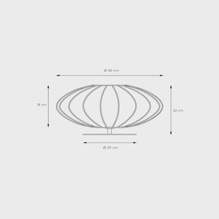 Lucide Tafellamp Corina, zwart, Ø 40 cm, E27