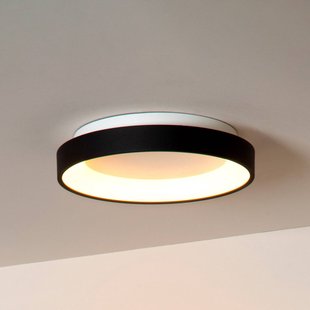 Lucide Vidal LED plafondlamp, zwart, Ø 28 cm, dimbaar, acryl