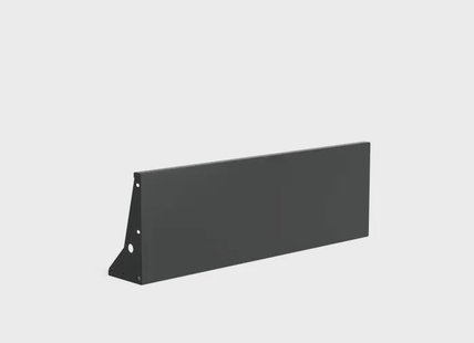 Keerwand aluminium recht 150x50cm.