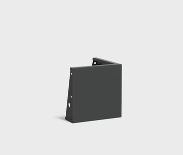 Keerwand aluminium buitenhoek 50x50x50cm.