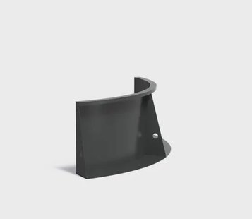 Keerwand aluminium binnenbocht 100x100x50cm.